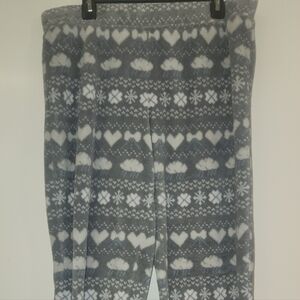 Disney Gray and White Eeyore Pajama Pants, Large